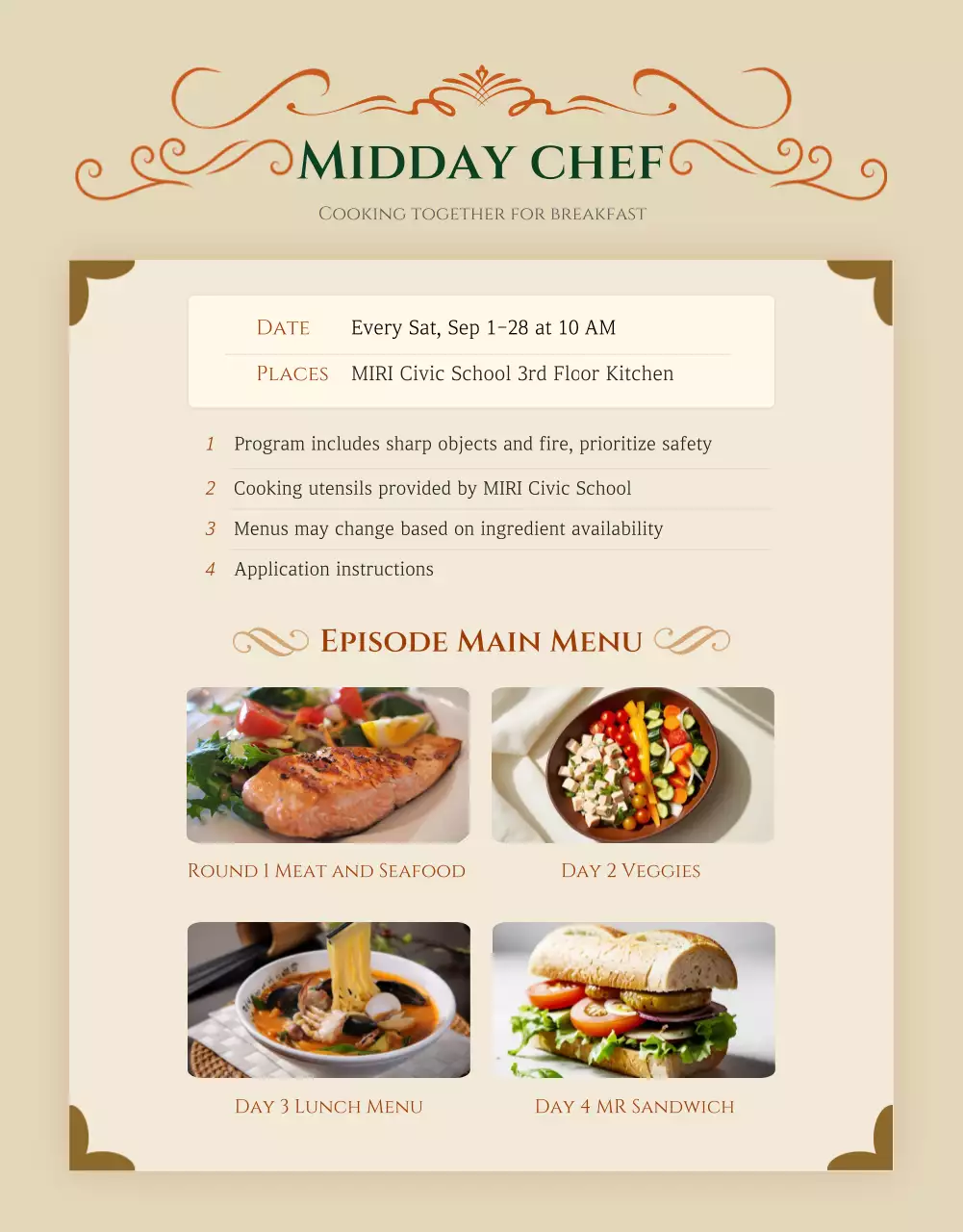 Beige Traditional Cultural Recruitment Invitation Poster