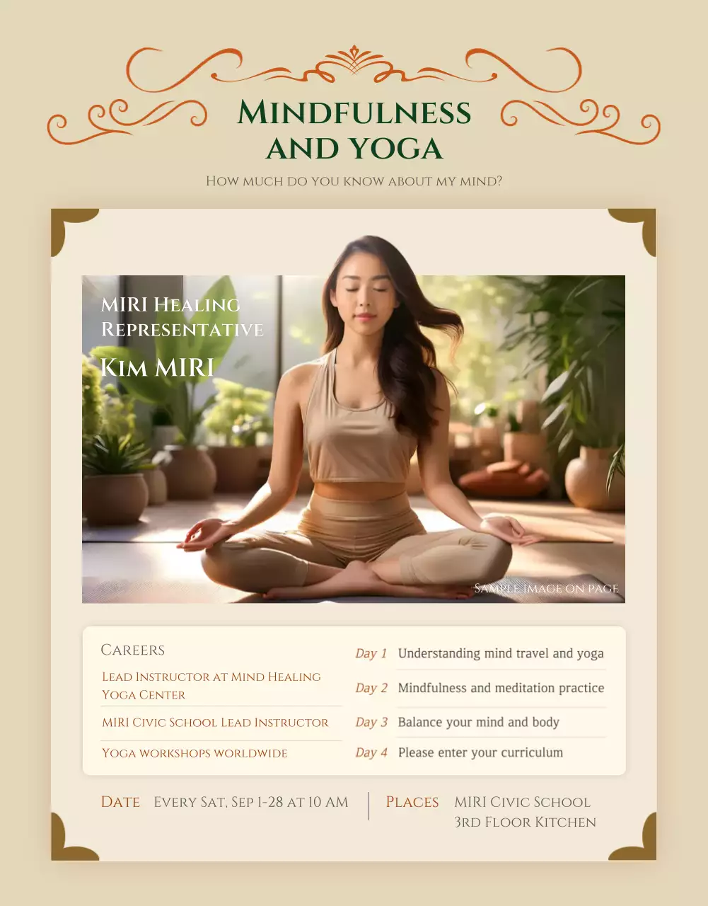 Beige Traditional Cultural Recruitment Invitation Poster