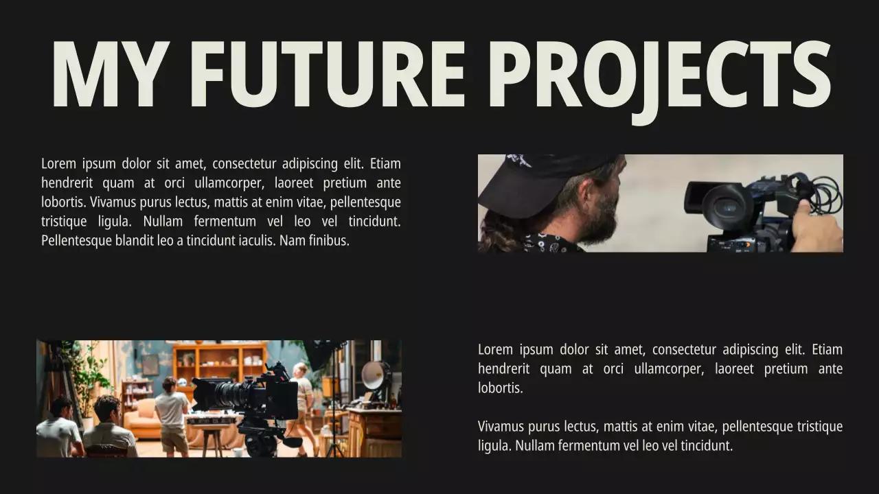 Beige Modern Film Portfolio Presentation