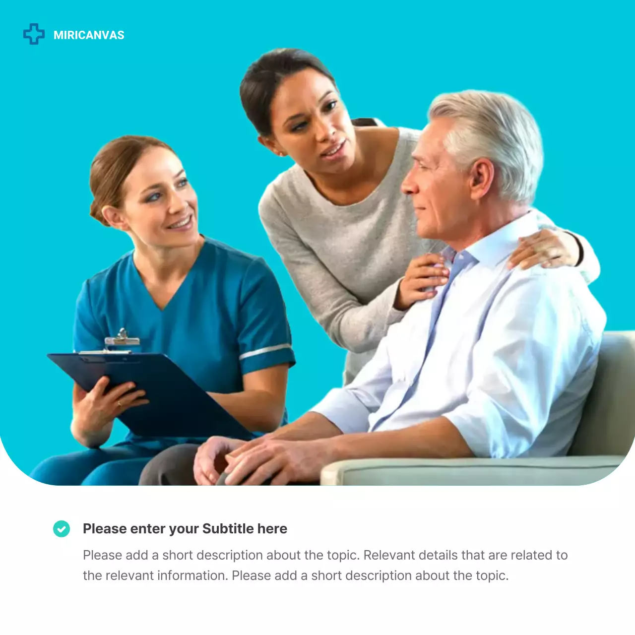 Blue Modern Healthcare Announcement Carousel