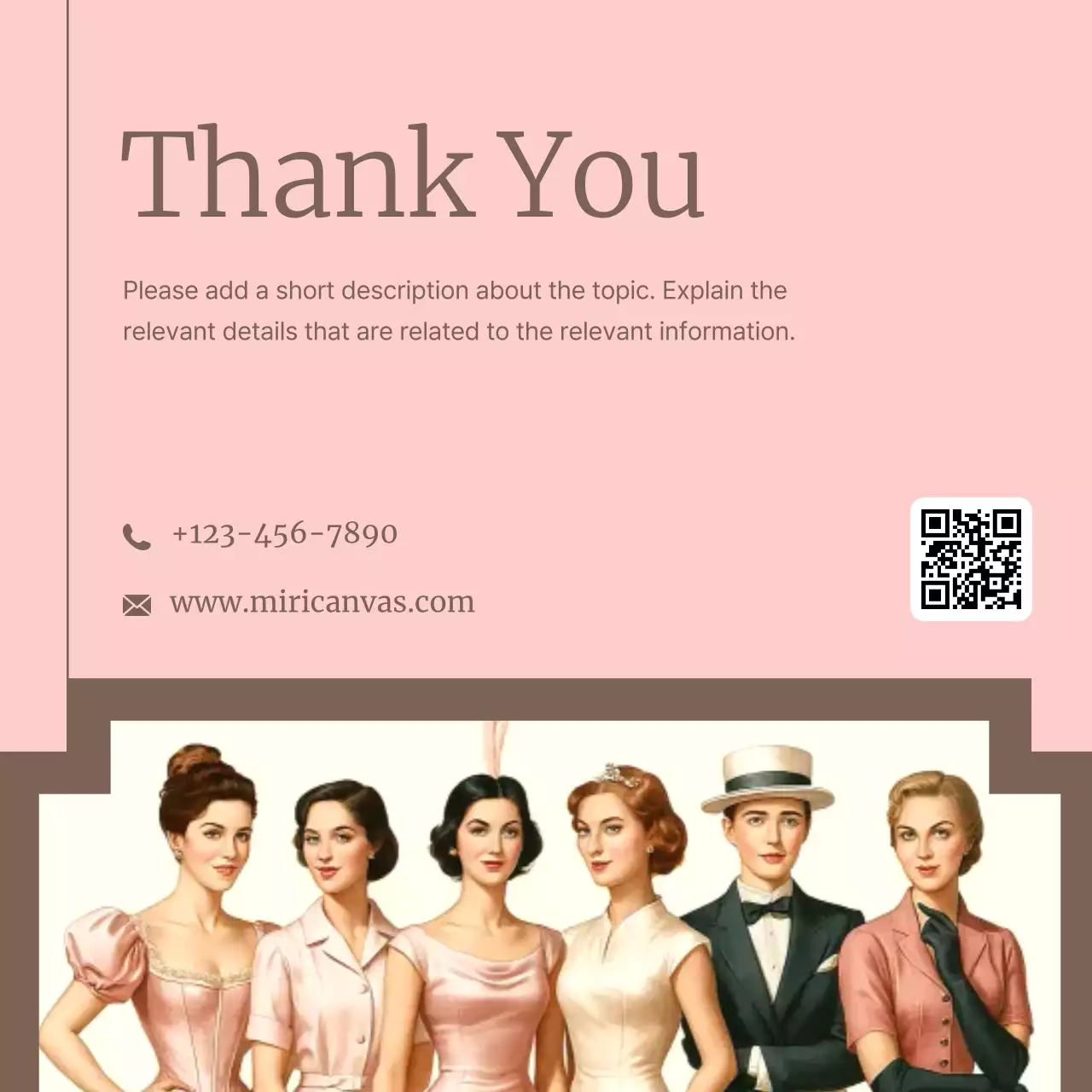 Pink Vintage Historical Guide Carousel