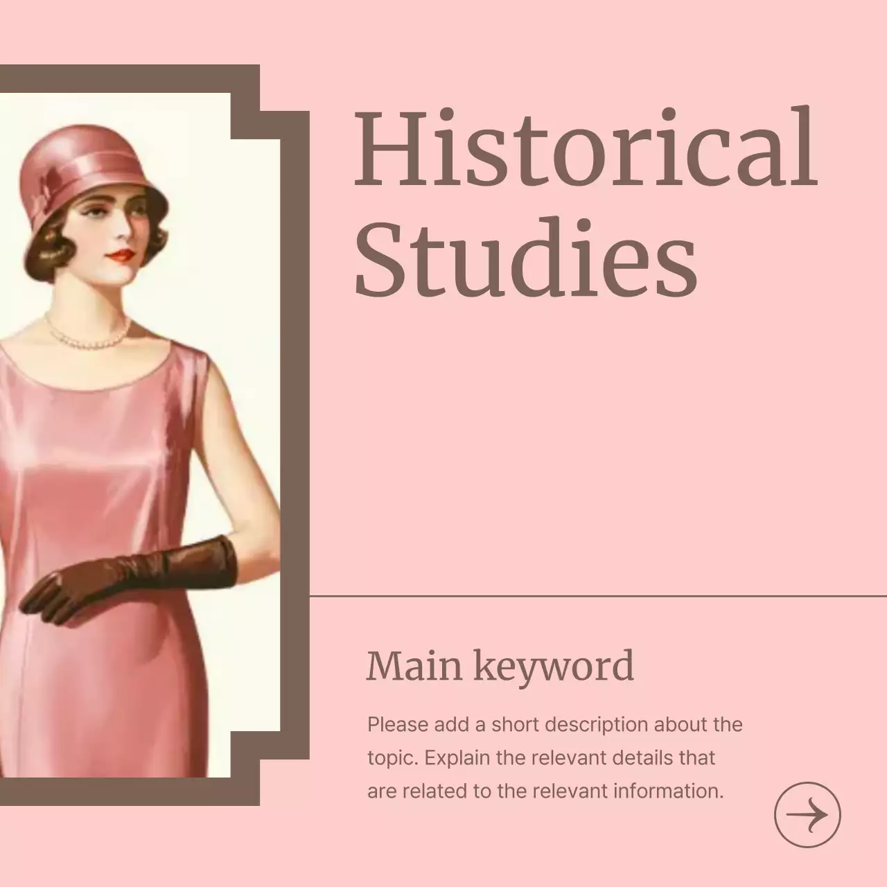 Pink Vintage Historical Guide Carousel