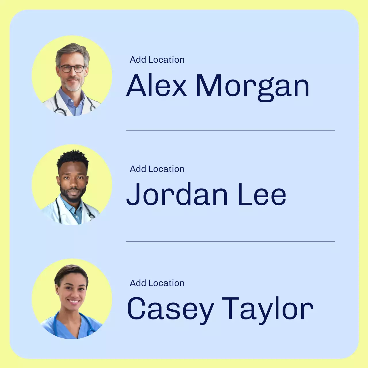 Blue Professional Health Promotion Carousel