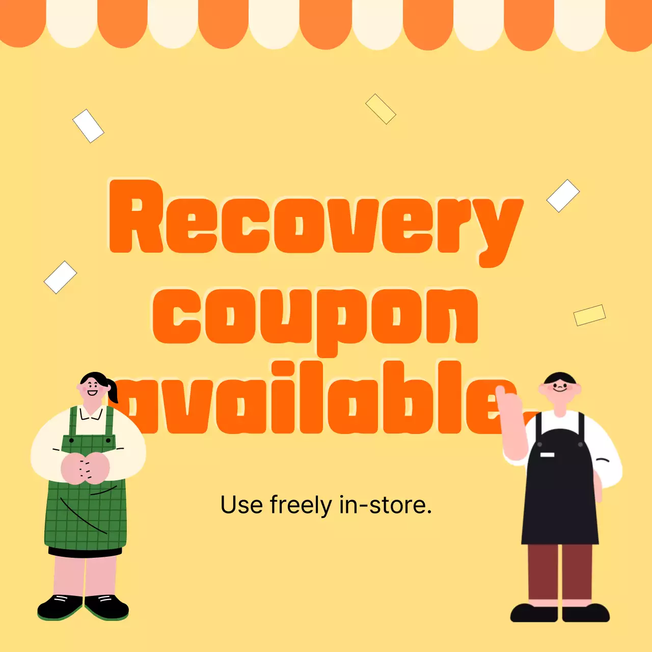 Iklan Kupon Bayi Oranye