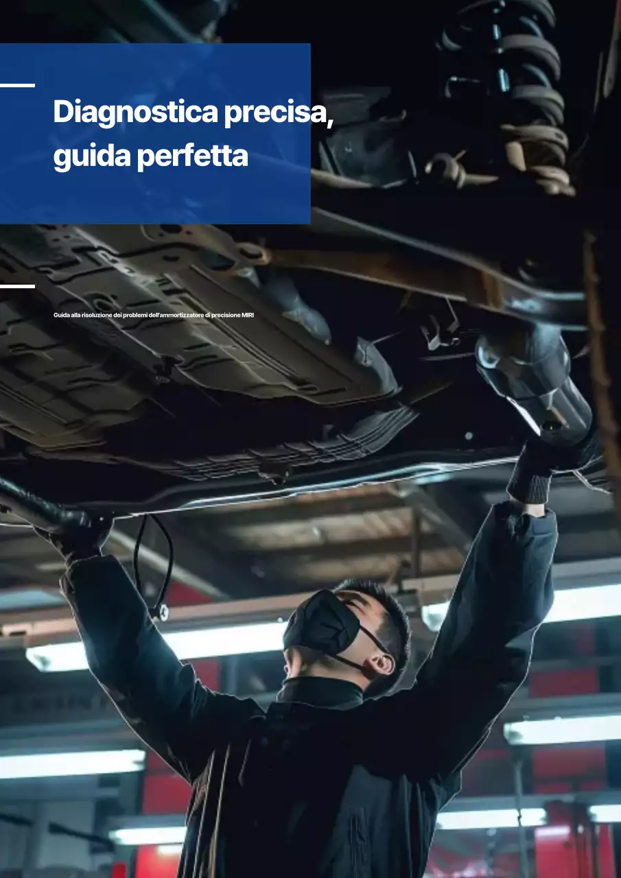 Guida alla manutenzione dell'auto moderna blu