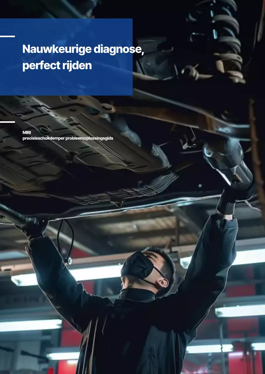 Blauwe moderne auto-onderhoudsgids