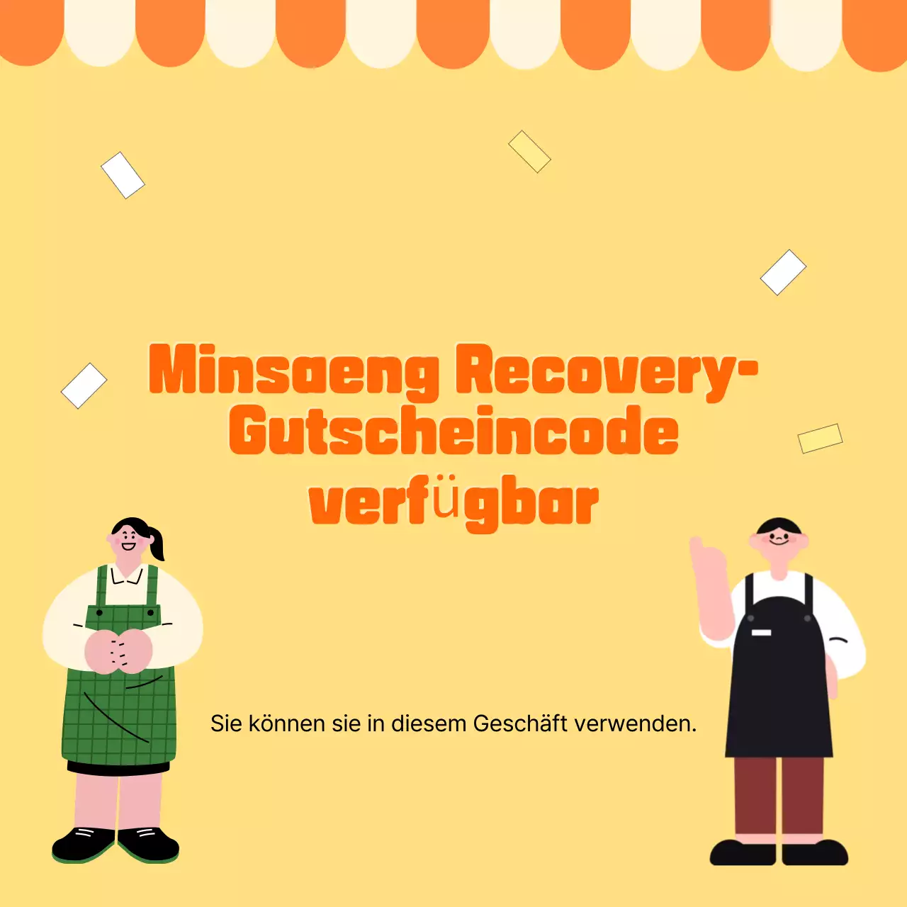 Orange Baby Coupon-Werbung