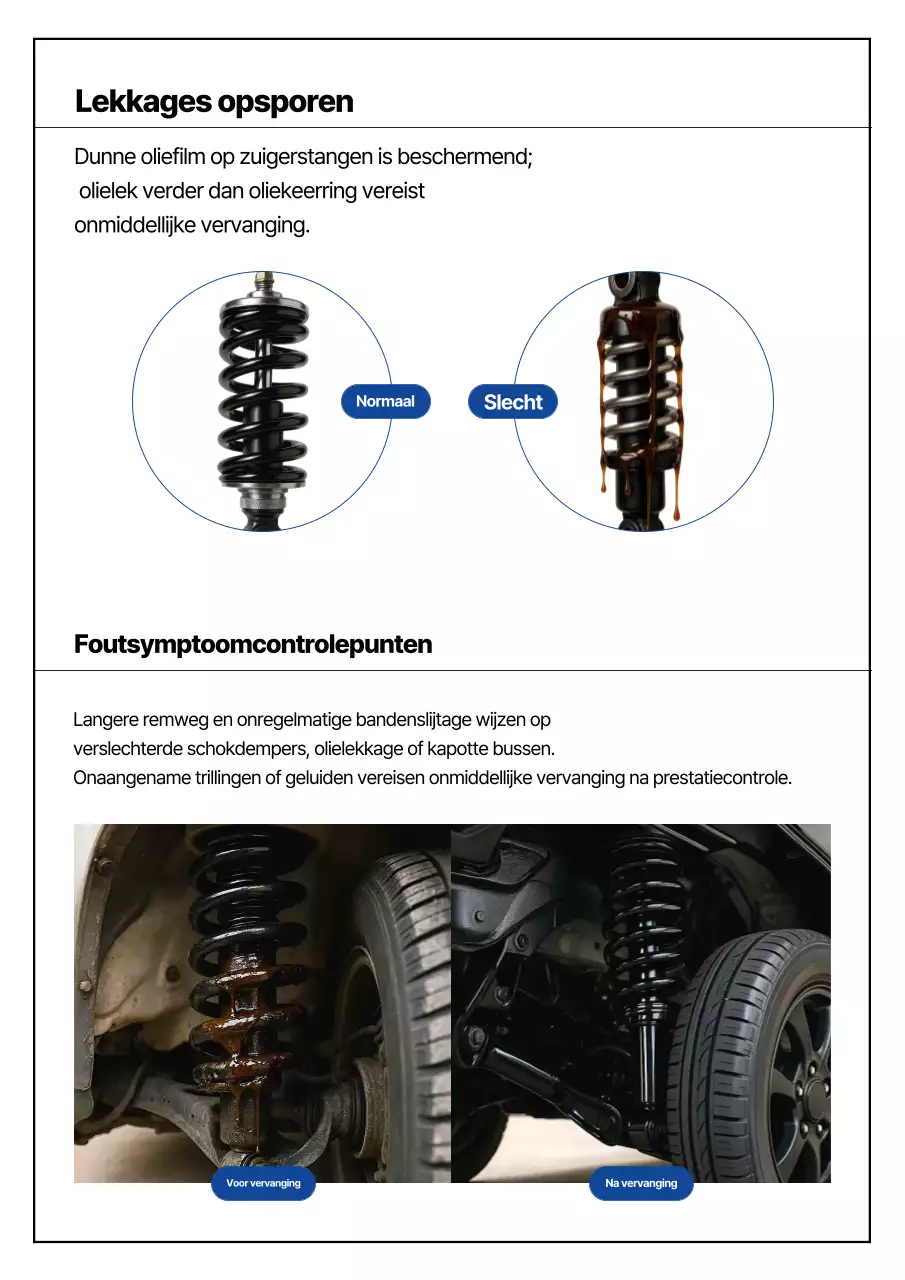 Blauwe moderne auto-onderhoudsgids