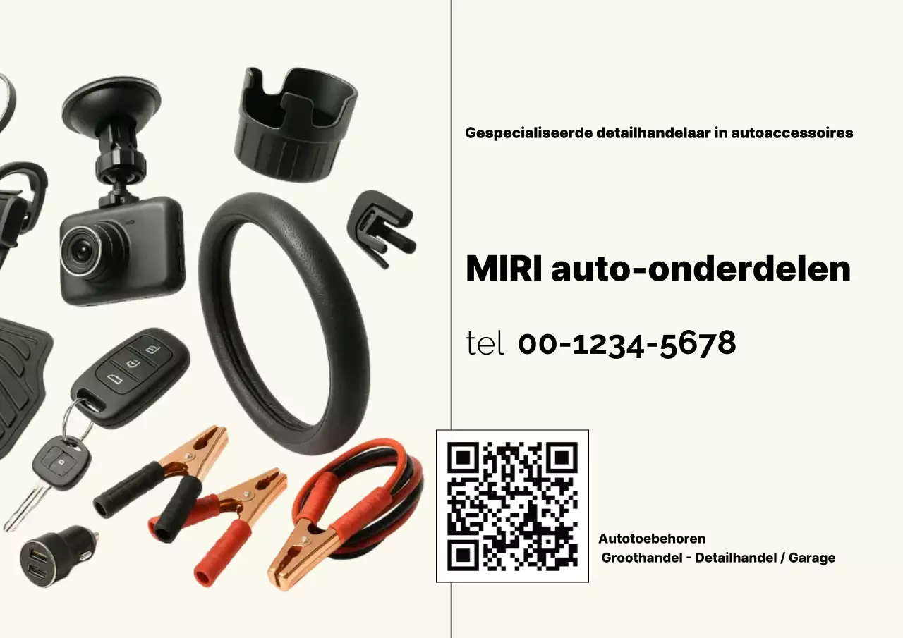 Beige moderne autoadvertentie