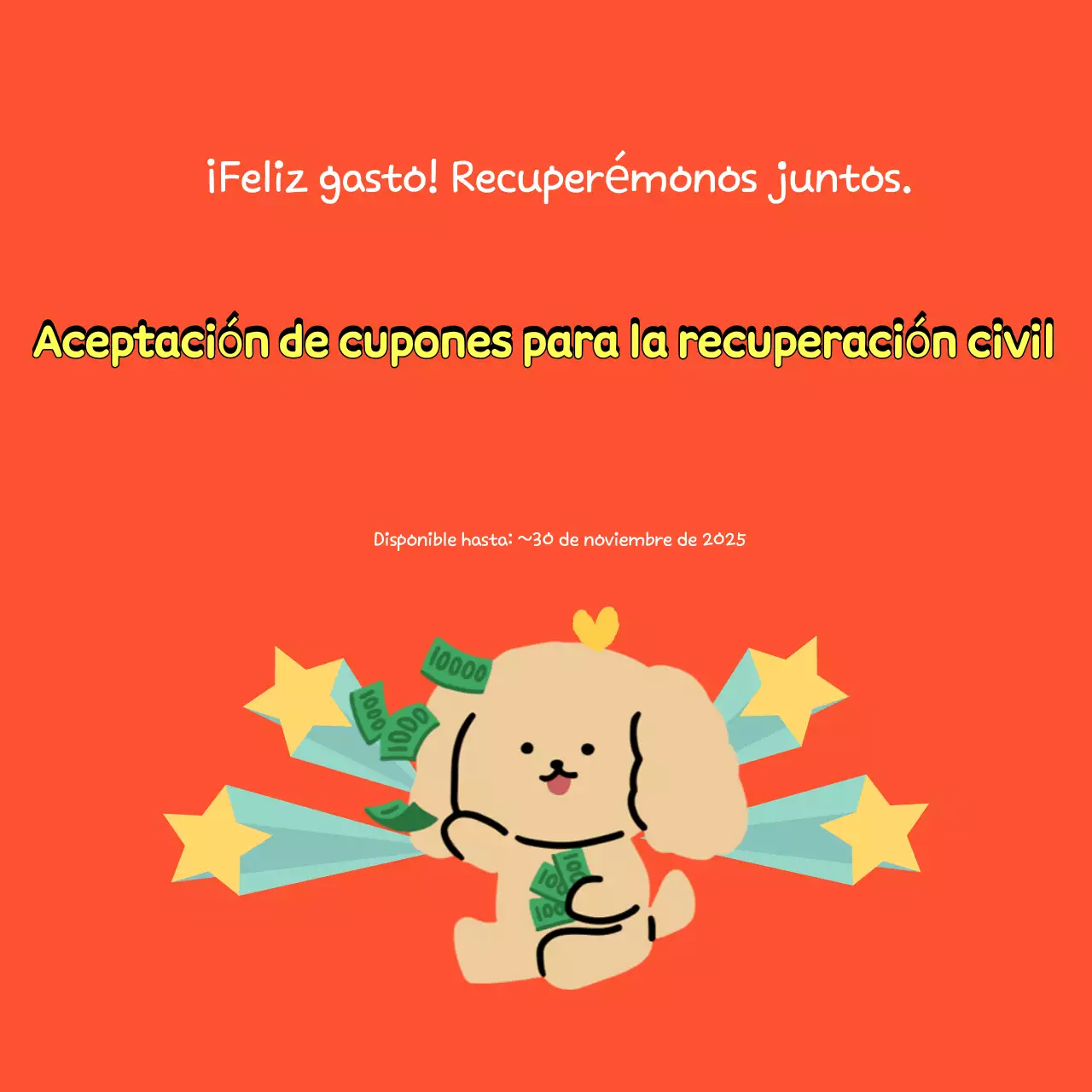 Promoción de cupones de consumo de Orange Baby Lovely