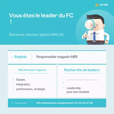 Avis de recrutement de responsable du centre d'assurance Simple Blue