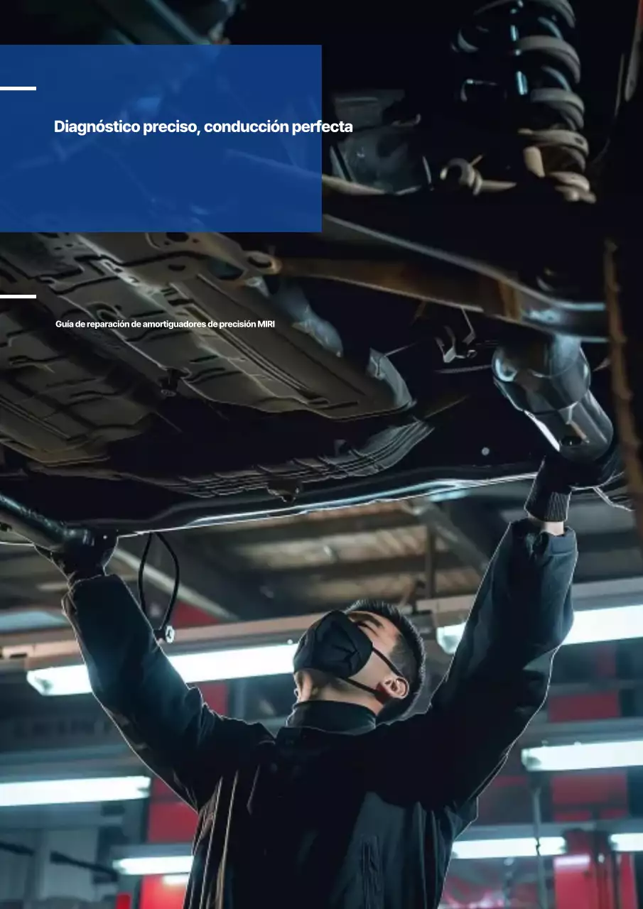 Guía de mantenimiento del coche moderno azul