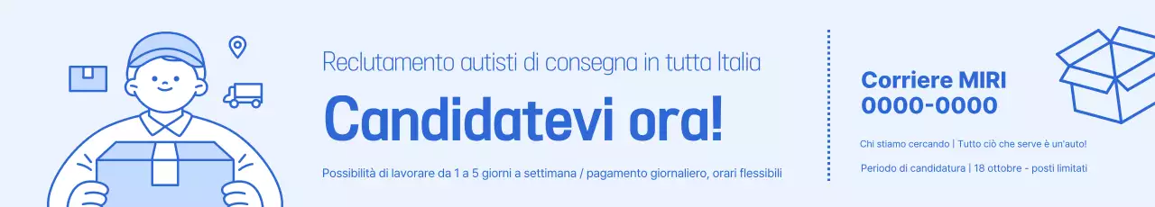 Reclutamento del Cavaliere Semplice Blu Cielo