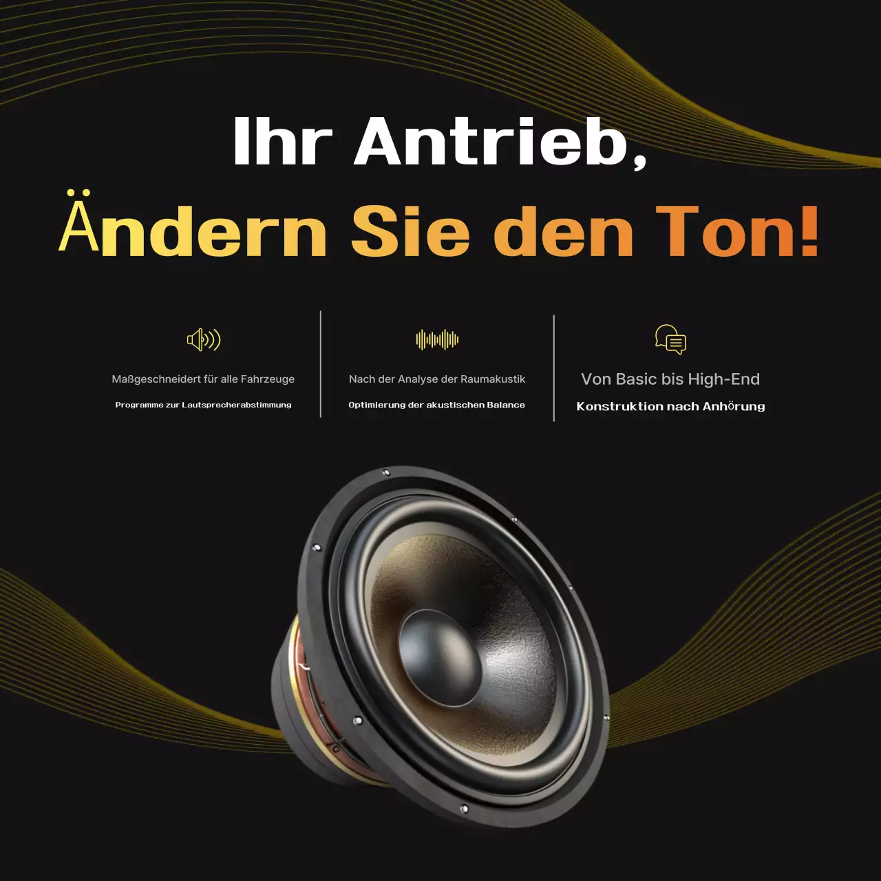 Black Modern Sound Werbung