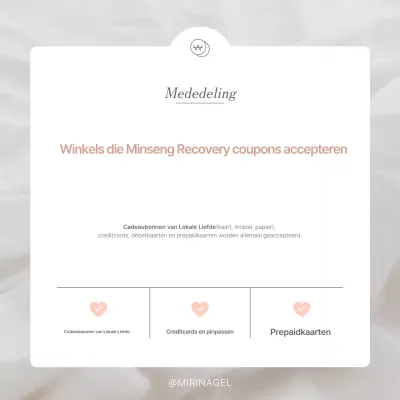 Instructies voor het gebruik van de eenvoudige witte en roze Minseongheiboksu-consumptiecoupon