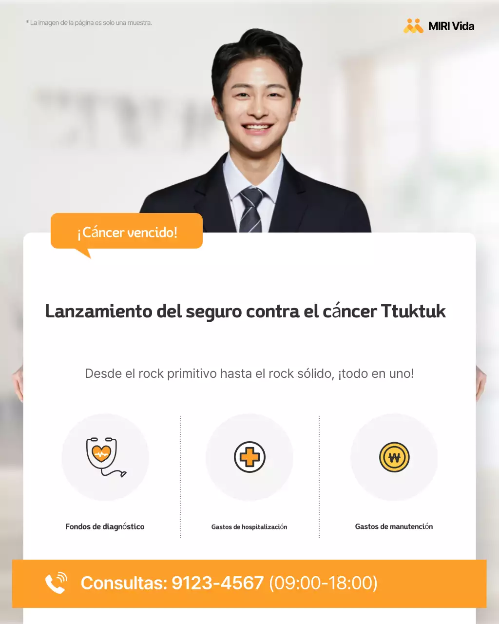 Anuncio de seguros de Simple Orange