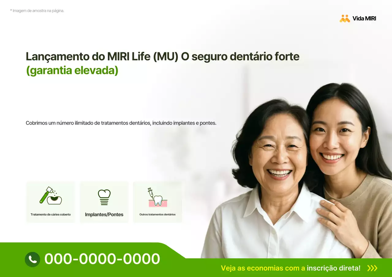 Anúncio de seguro verde moderno