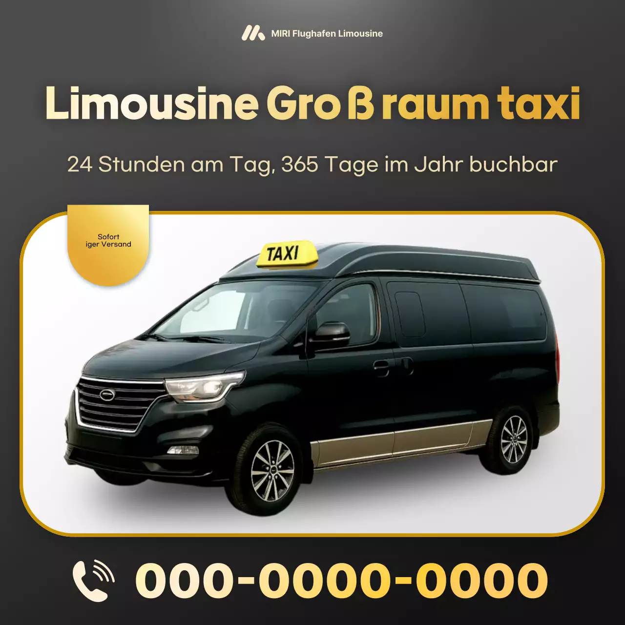 Schwarze moderne Verkehrswerbung