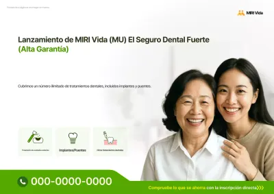 Anuncio de seguros moderno y ecológico