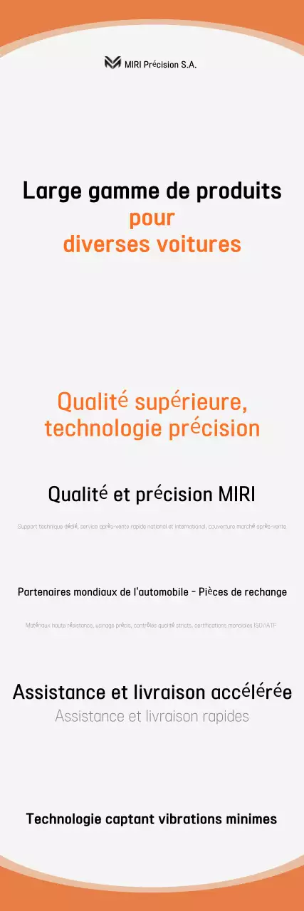 Publicité Orange Simple Auto Parts