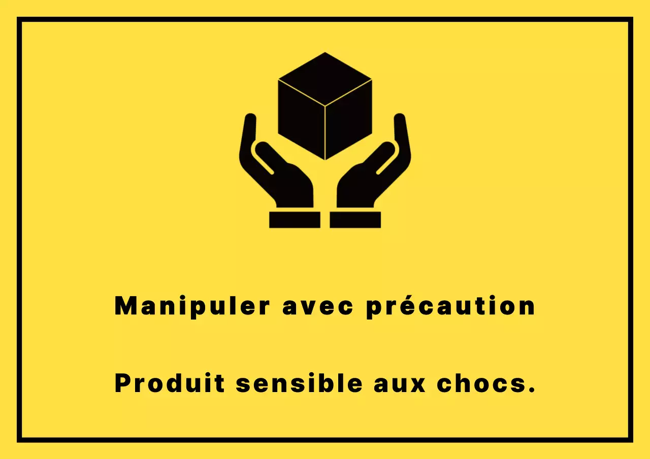 Consignes de sécurité simples jaunes