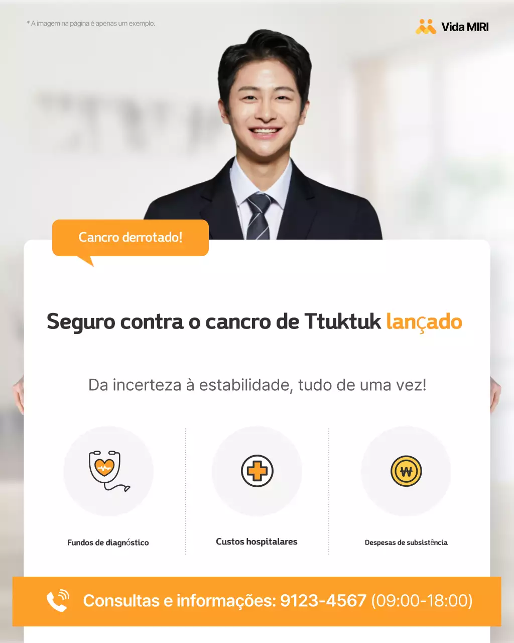 Anúncio de Seguro Laranja Simples