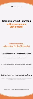 Orange Simple Autoteile-Werbung