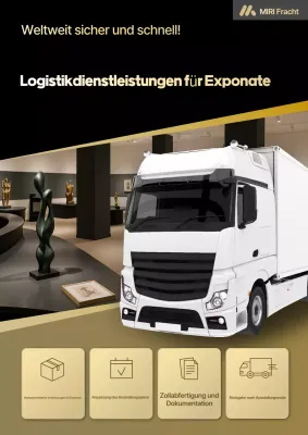 Schwarze moderne Autologistik-Werbung