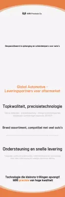 Advertentie voor eenvoudige auto-onderdelen in oranje