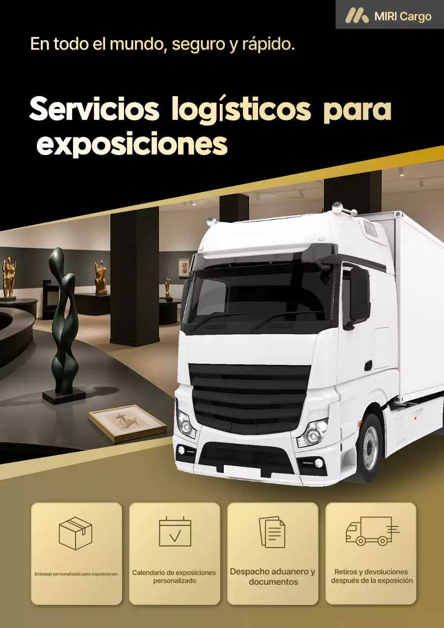 Anuncio de logística de coches modernos negros