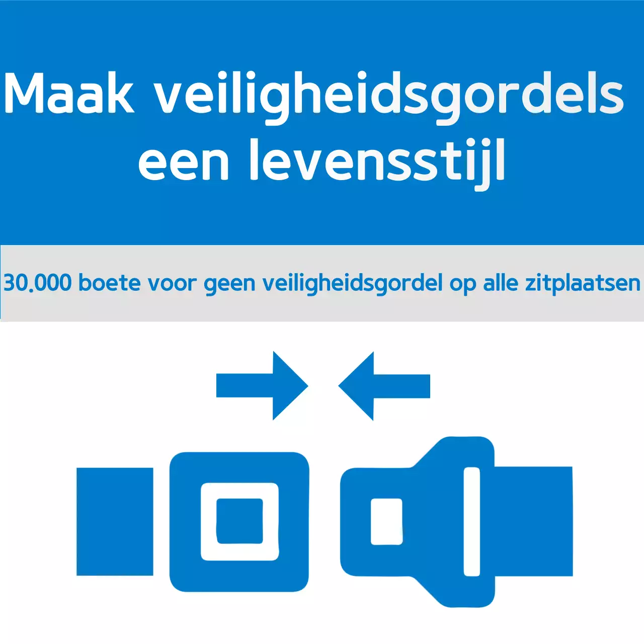 Blauwe Eenvoudige Veiligheidscampagnegids