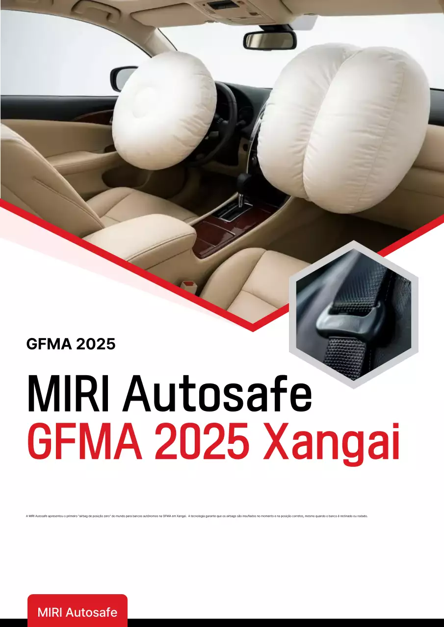 Anúncio de segurança de carro moderno bege
