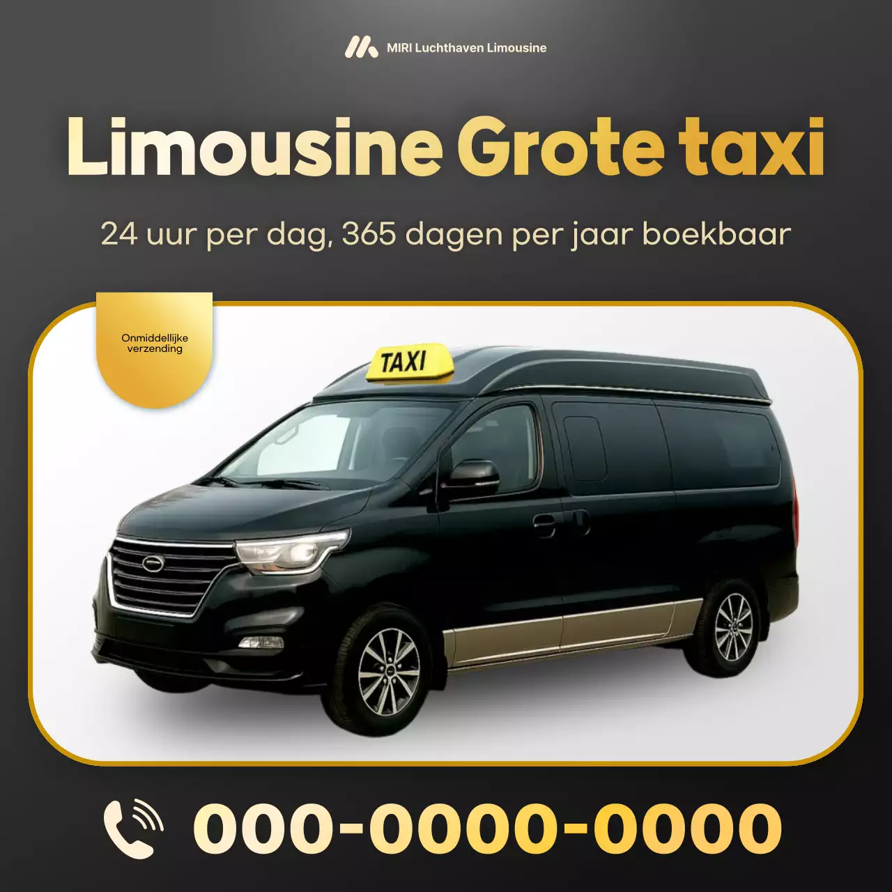 Zwarte moderne verkeersadvertentie