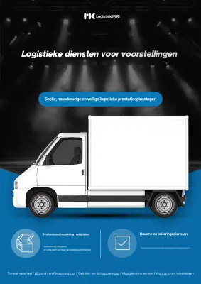 Advertentie voor Blue Modern Logistics Service