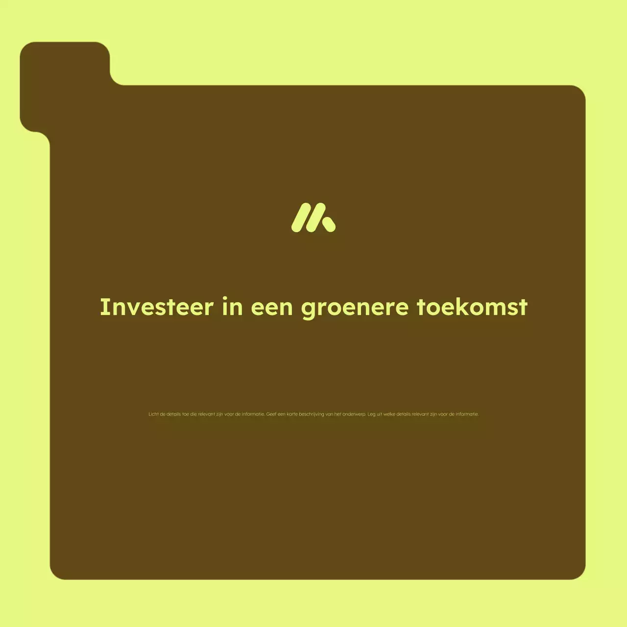 Bruine moderne landbouw promotiecarrousel