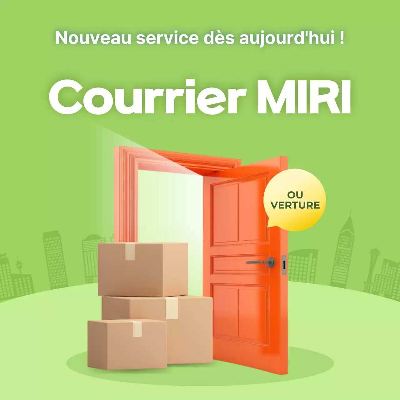 Promotion du service de livraison moderne et écologique