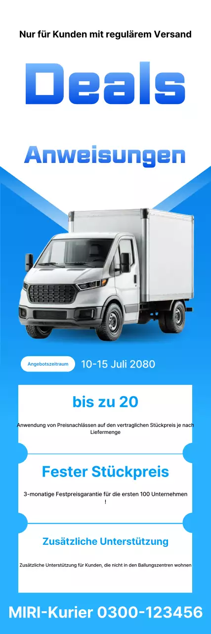 Informationsveranstaltung zu Blue Modern Delivery