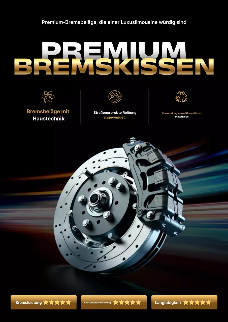 Schwarze moderne Autoteile-Werbung