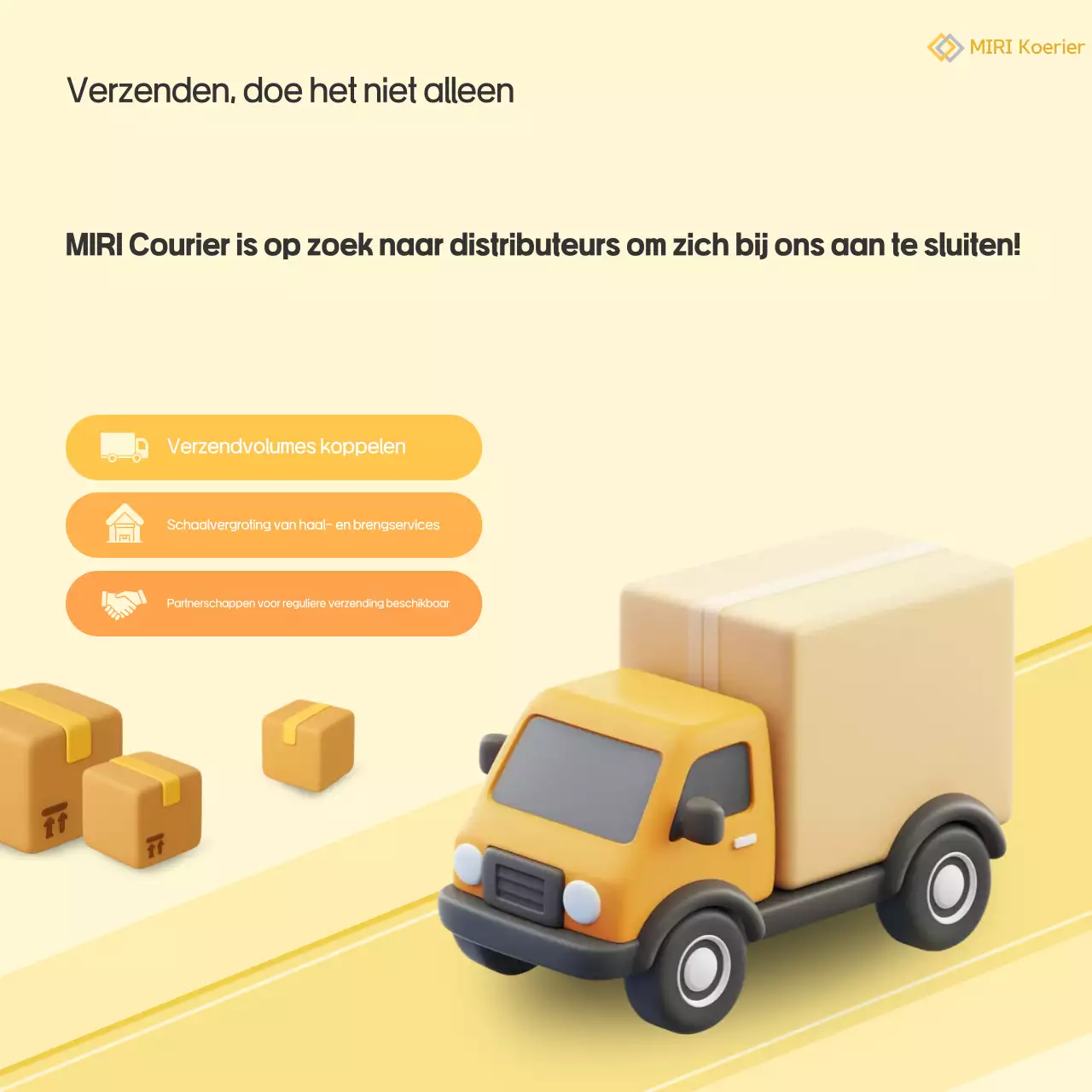 Yellow Simple Logistics Recruitment