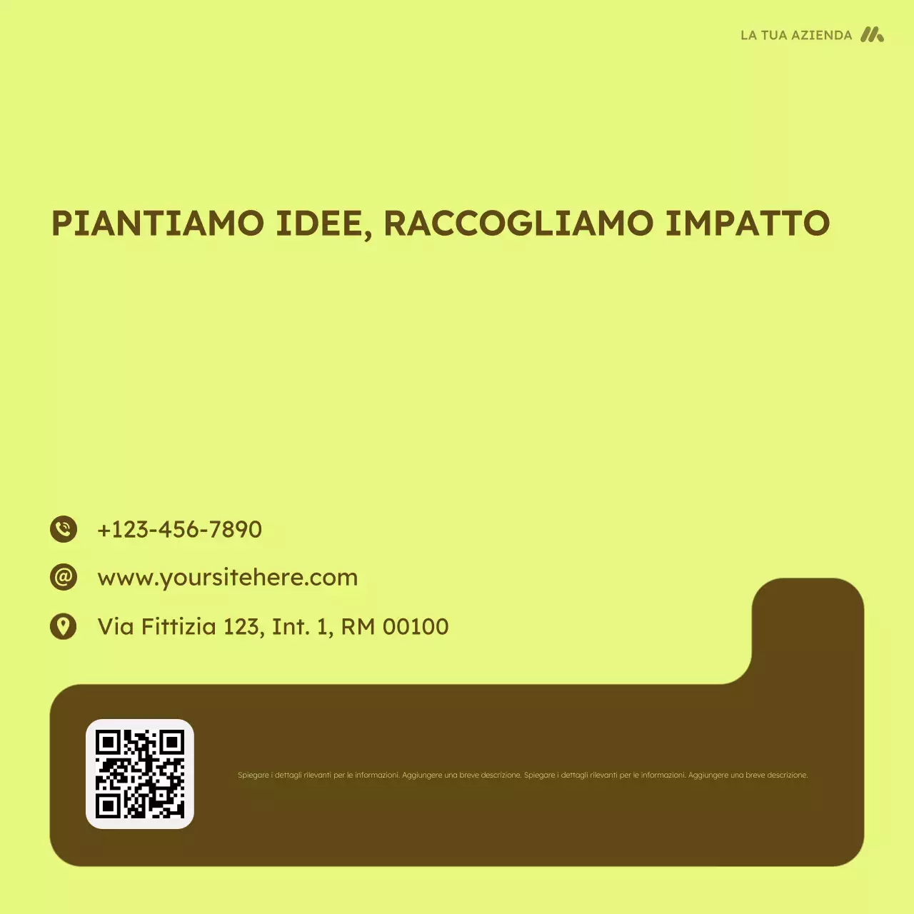 Giostra promozionale dell'agricoltura moderna marrone