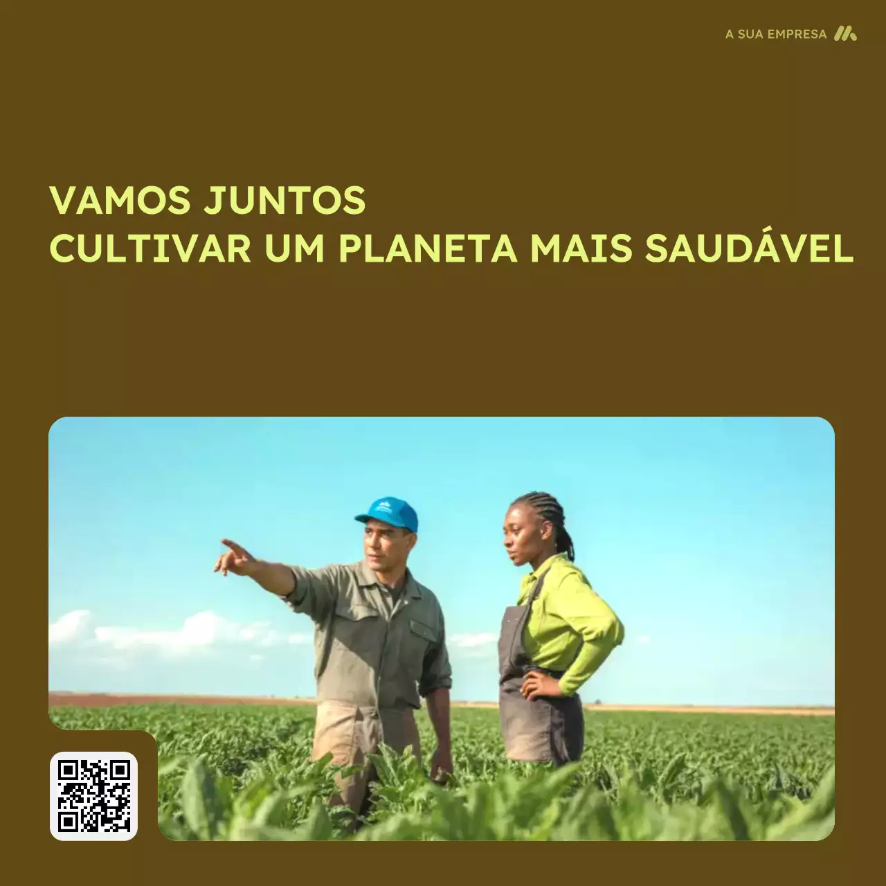 Carrossel de Promoção da Agricultura Moderna Marrom