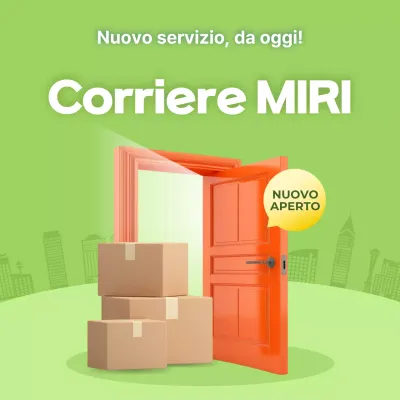 Promozione del servizio di consegna moderno ed ecologico