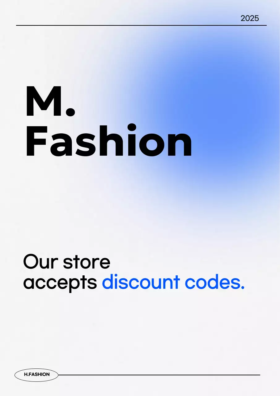 Kupon Konsumsi Mode Modern Biru