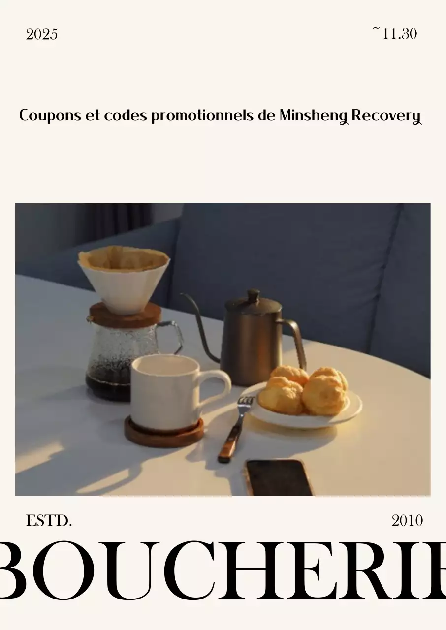 Coupon de réduction pour la boulangerie moderne beige