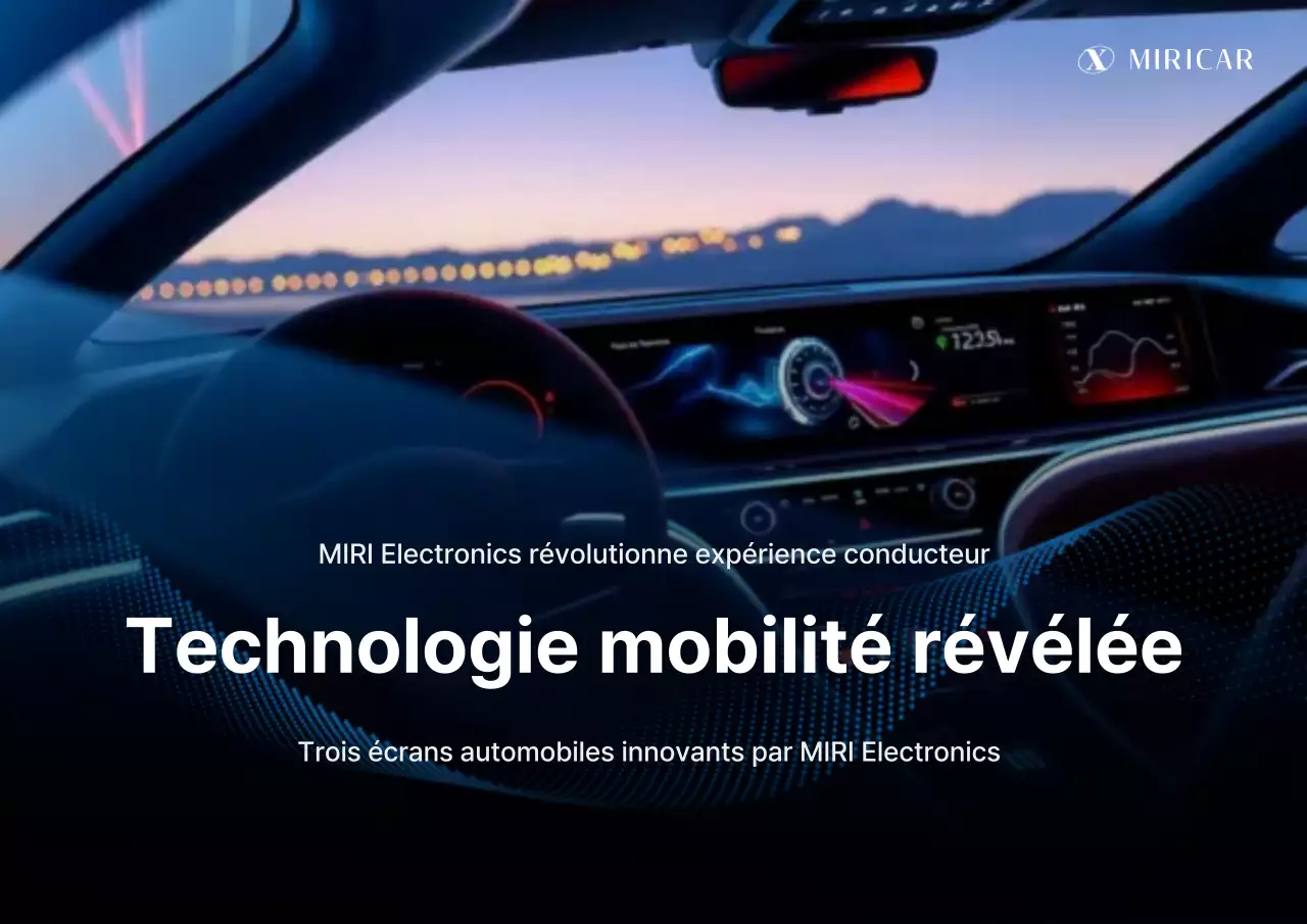 Annonce d'une technologie de mobilité automobile moderne bleue