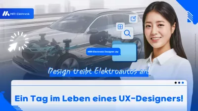 Blaues modernes Elektroauto