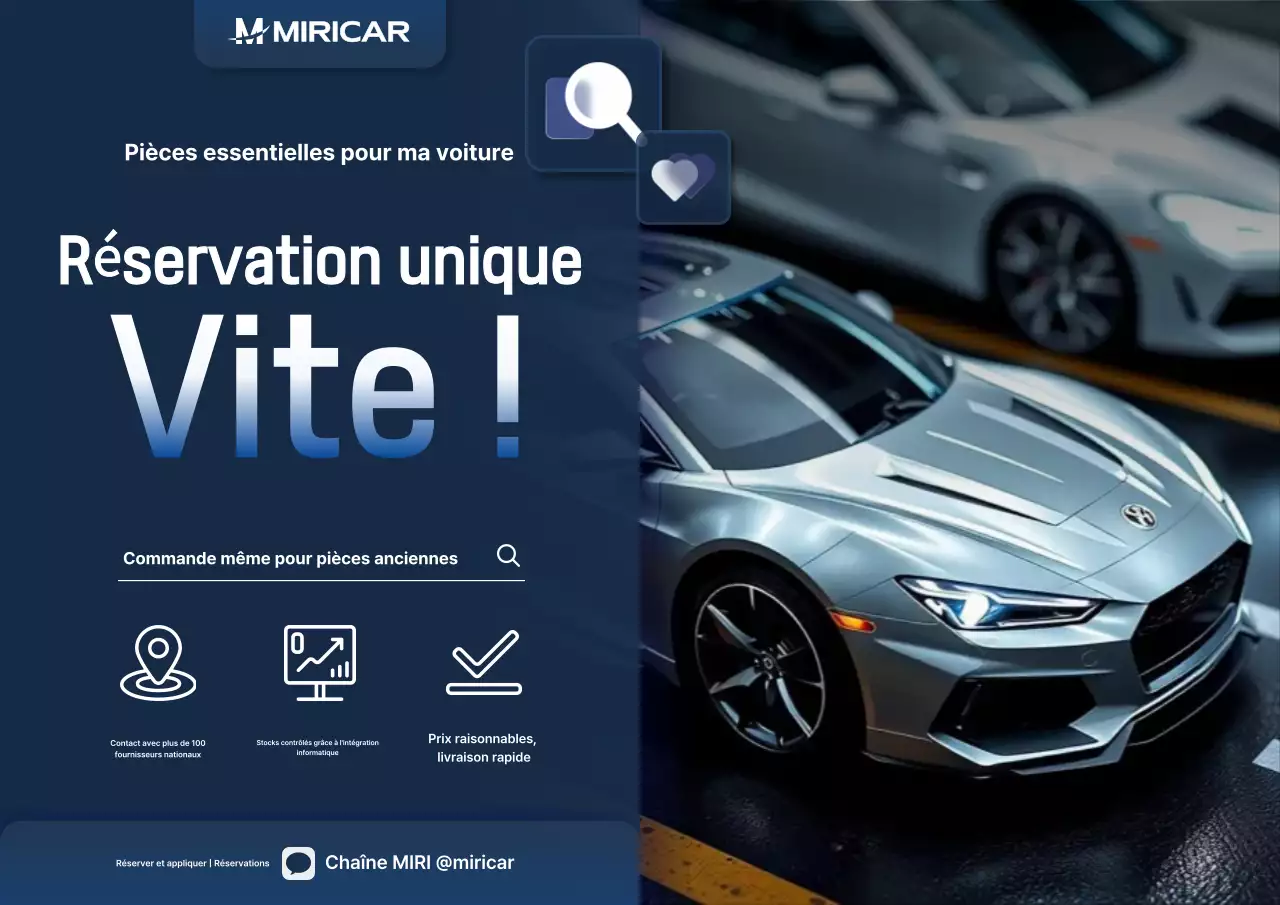 Publicité pour une voiture bleue moderne