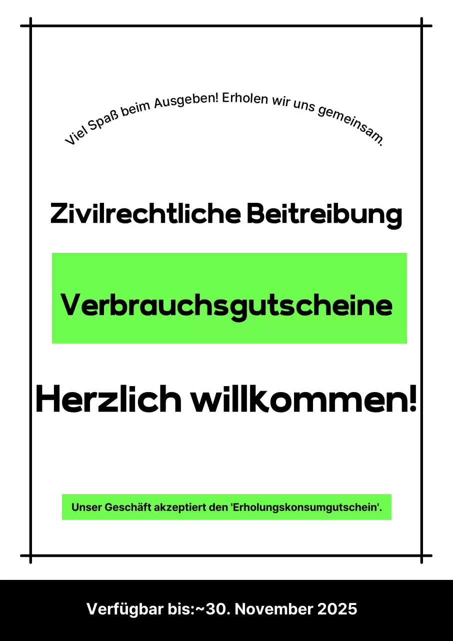 Green Simple Konsumgutschein