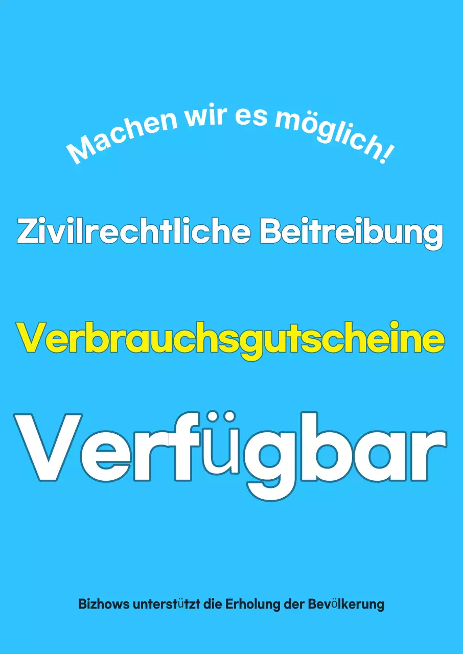 Sky Blue Modern Consumption Coupon-Aktion