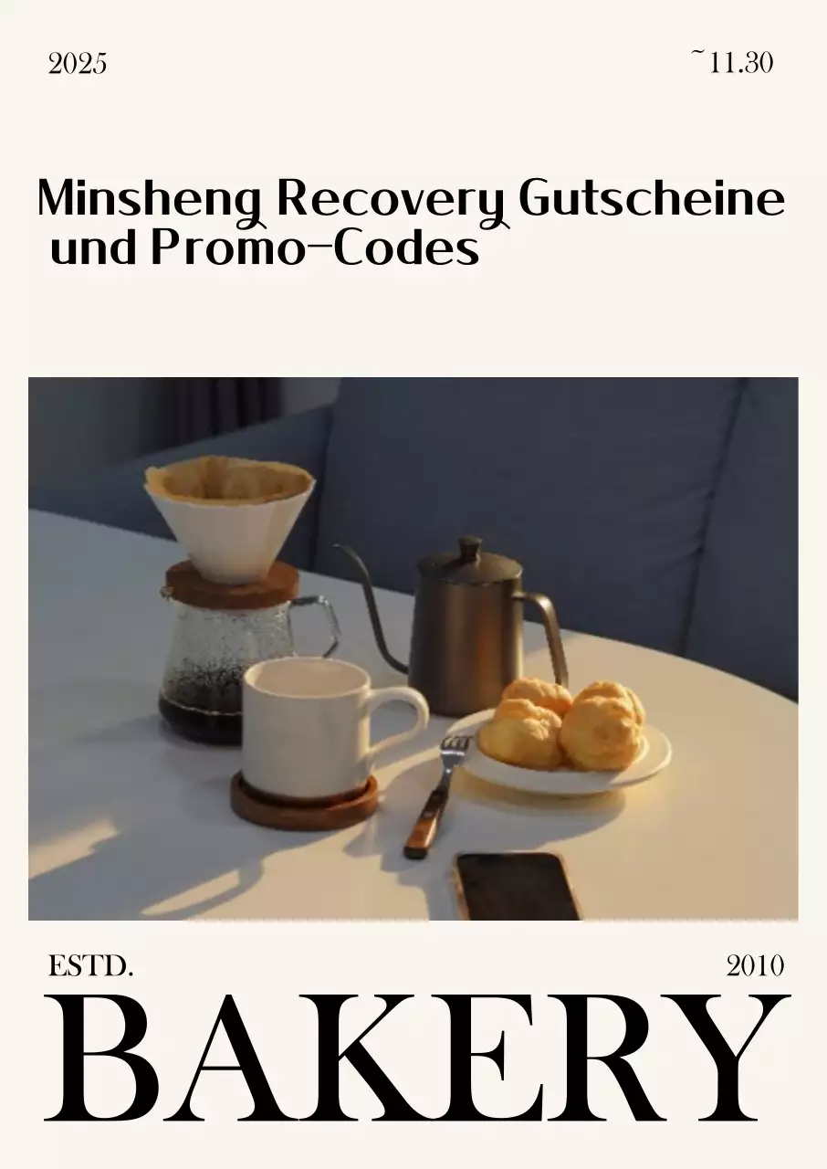 Beige Modern Bakery Konsumgutschein